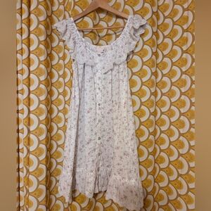 Rachel Ashwell Ruffle Floral Nightgown Small